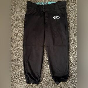 Rawlings Black Softball Pants